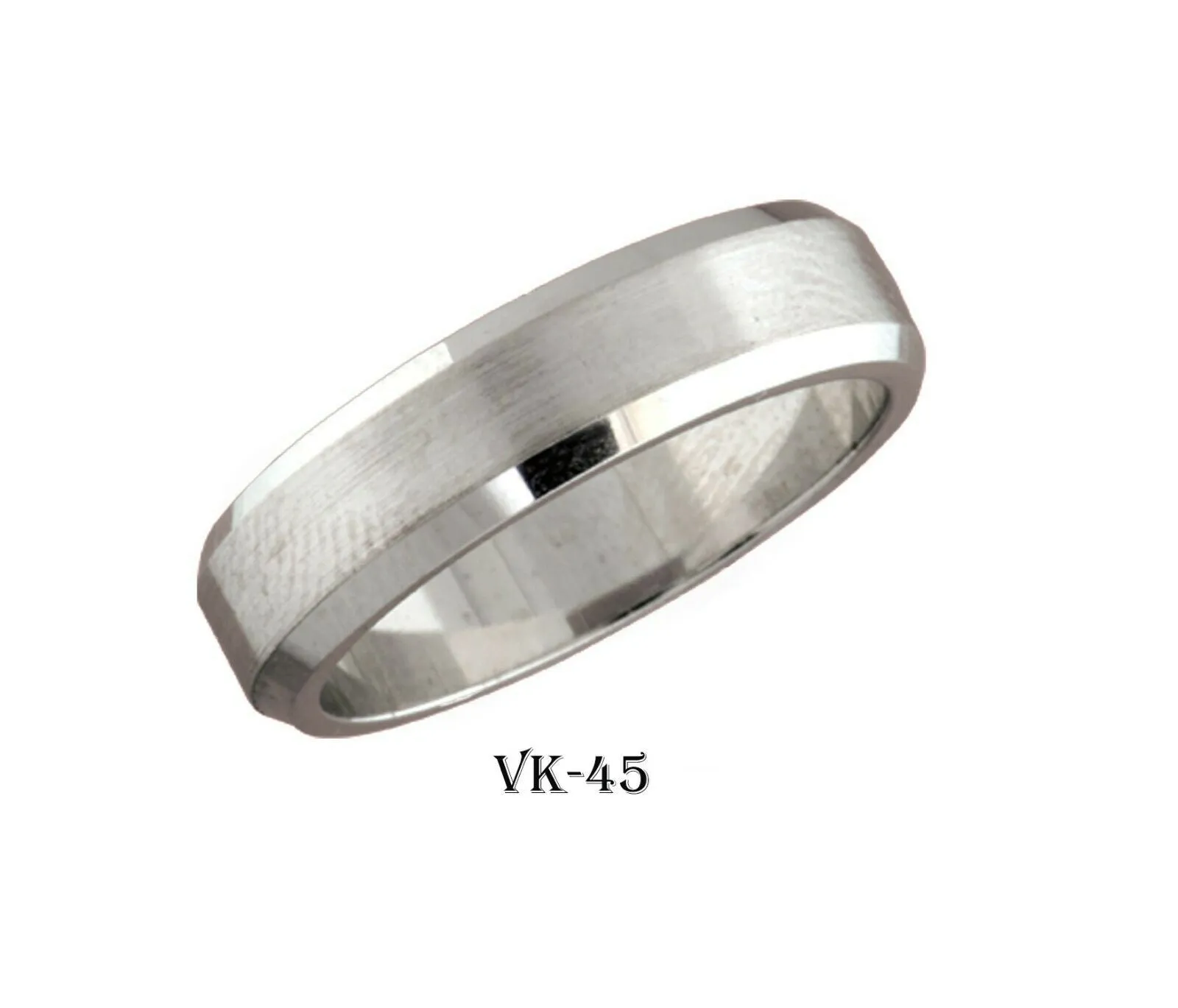 14k Solid Gold Elegant Ladies Modern Satin Finished Flat Band 6MM Ring VK45v