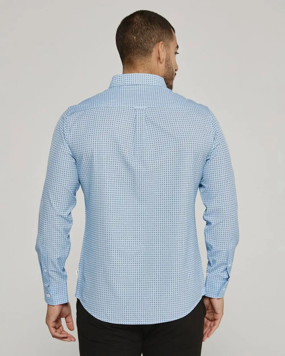 '7Diamonds' Men's Cyril Performance Button  Down - Light Blue