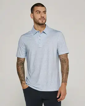 '7Diamonds' Men's Malone Performance Polo - Blue