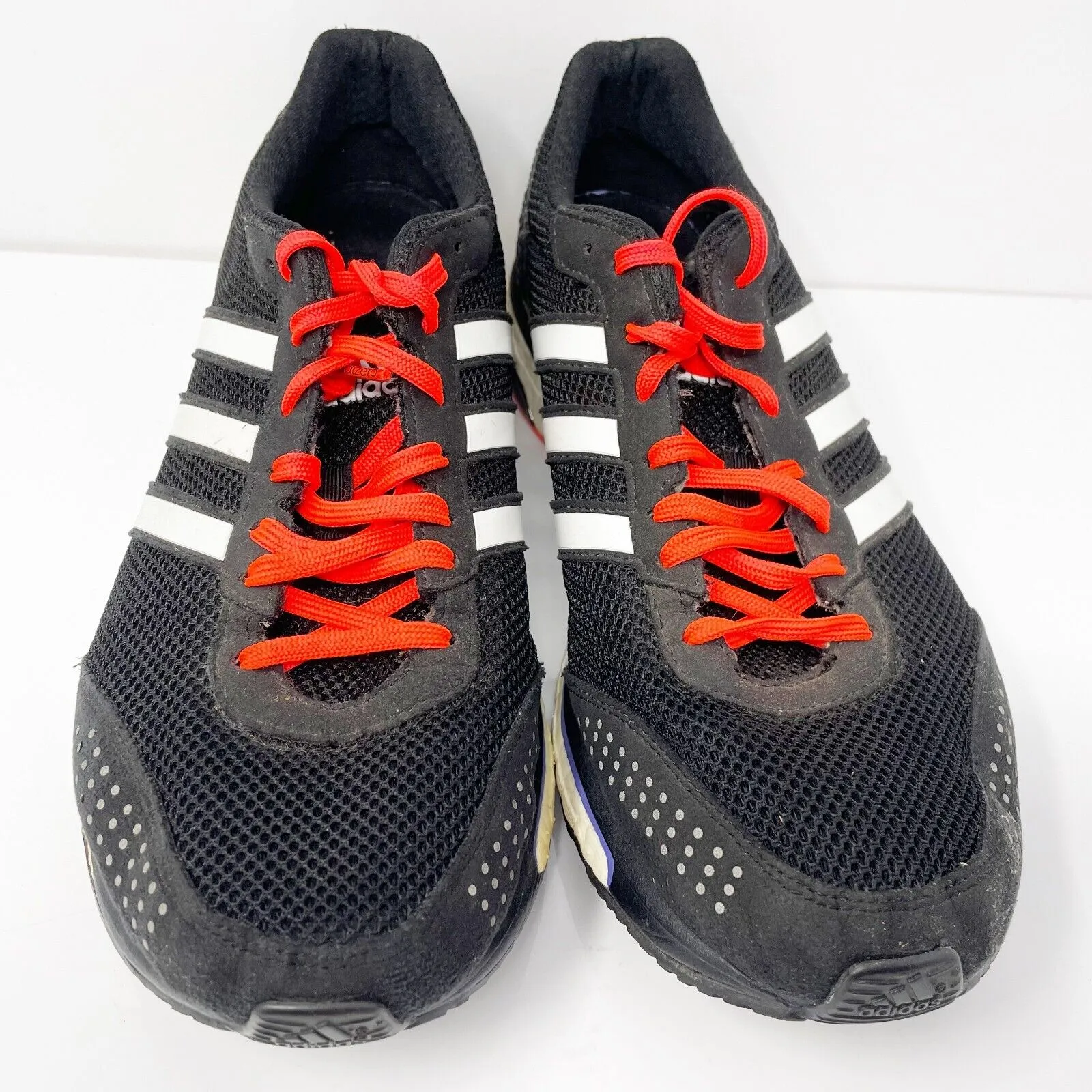 Adidas Mens Adizero Adios Boost 2.0 B22873 Black Running Shoes Sneakers Size 10