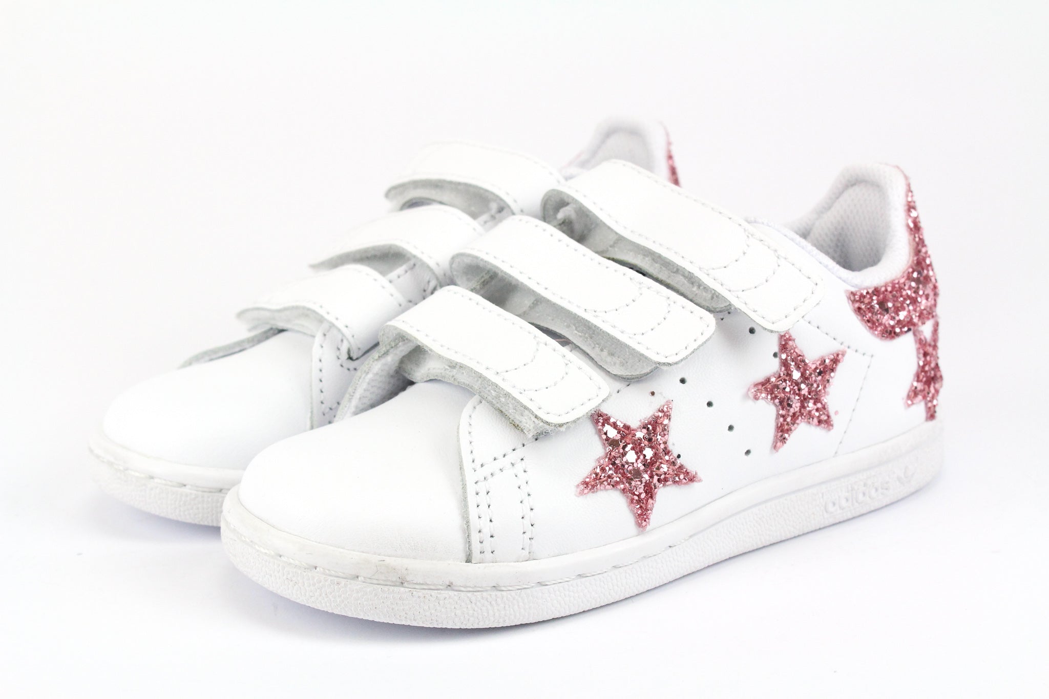 Adidas Stan Smith J Stelle Pink Glitter