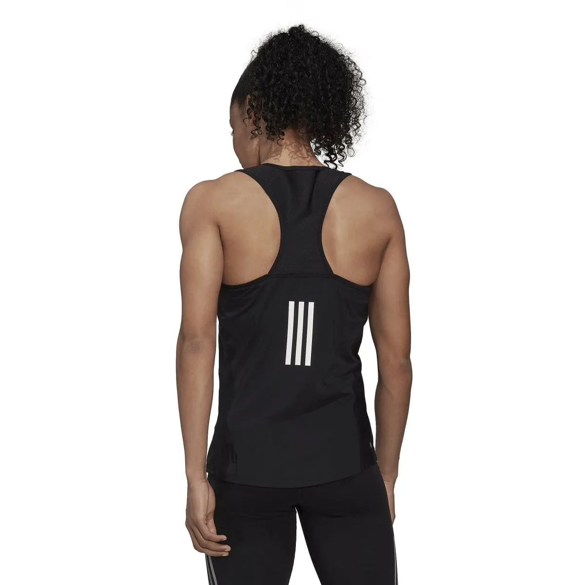 ADIDAS WOMEN'S OWN THE RUN RUNNING TANK BLACK SINGLET