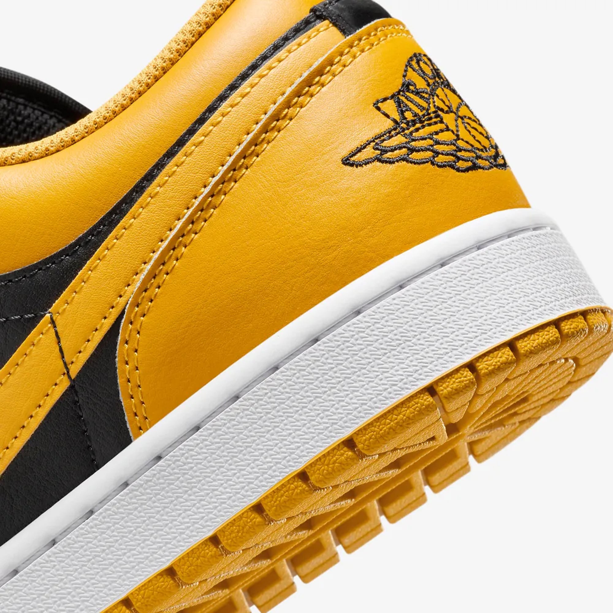 AIR JORDAN 1 LOW 'BLACK/YELLOW OCHRE-WHITE'