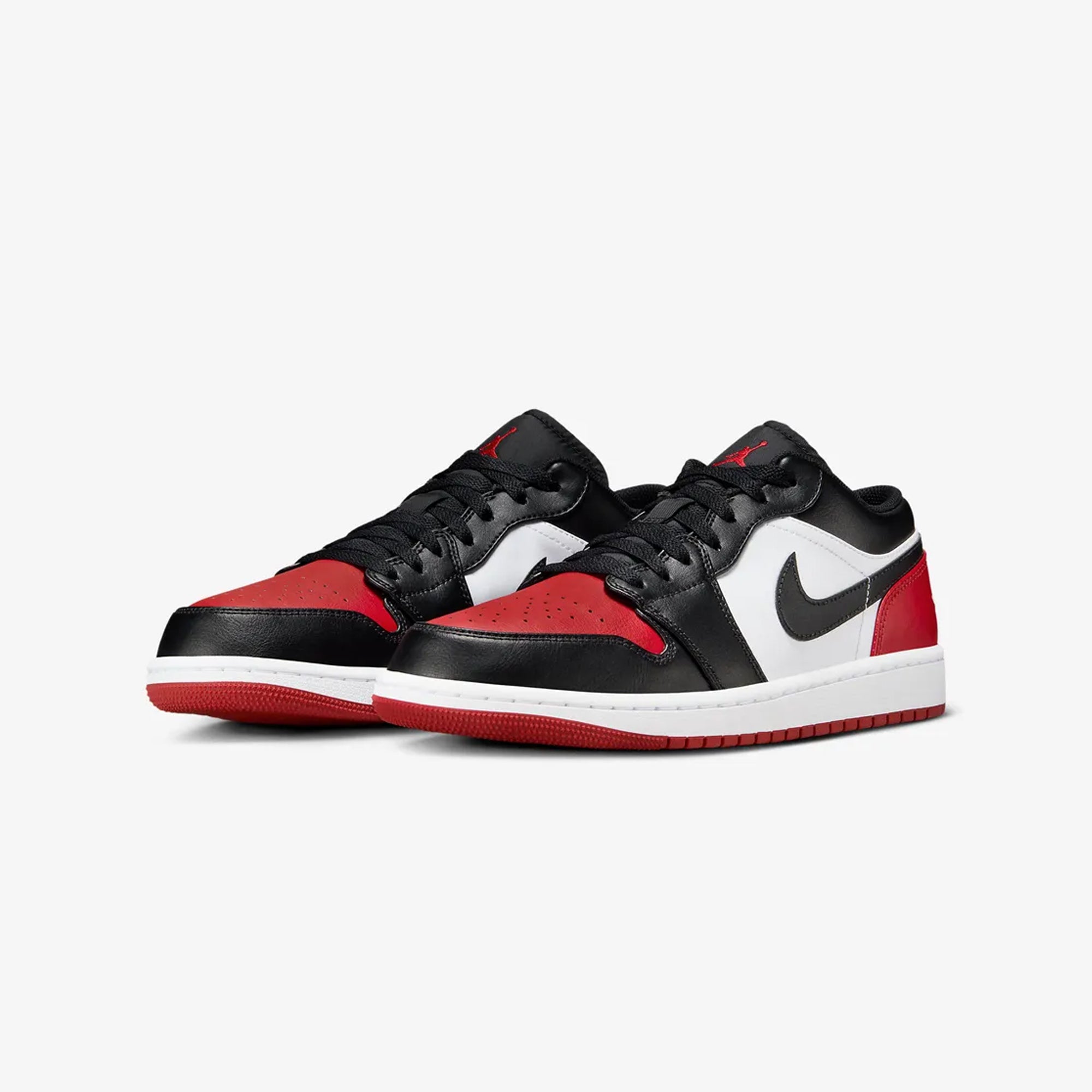 AIR JORDAN 1 LOW 'WHITE/BLACK-VARSITY RED-WHITE'