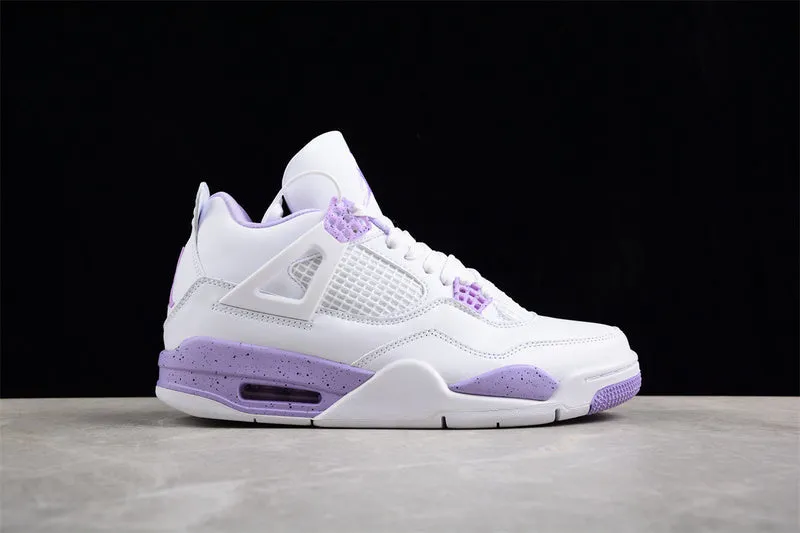 AIR JORDAN 4 GS CACAO WOW WHITE/PURPLE