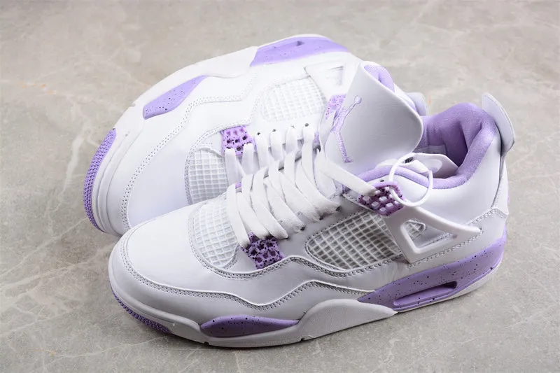 AIR JORDAN 4 GS CACAO WOW WHITE/PURPLE