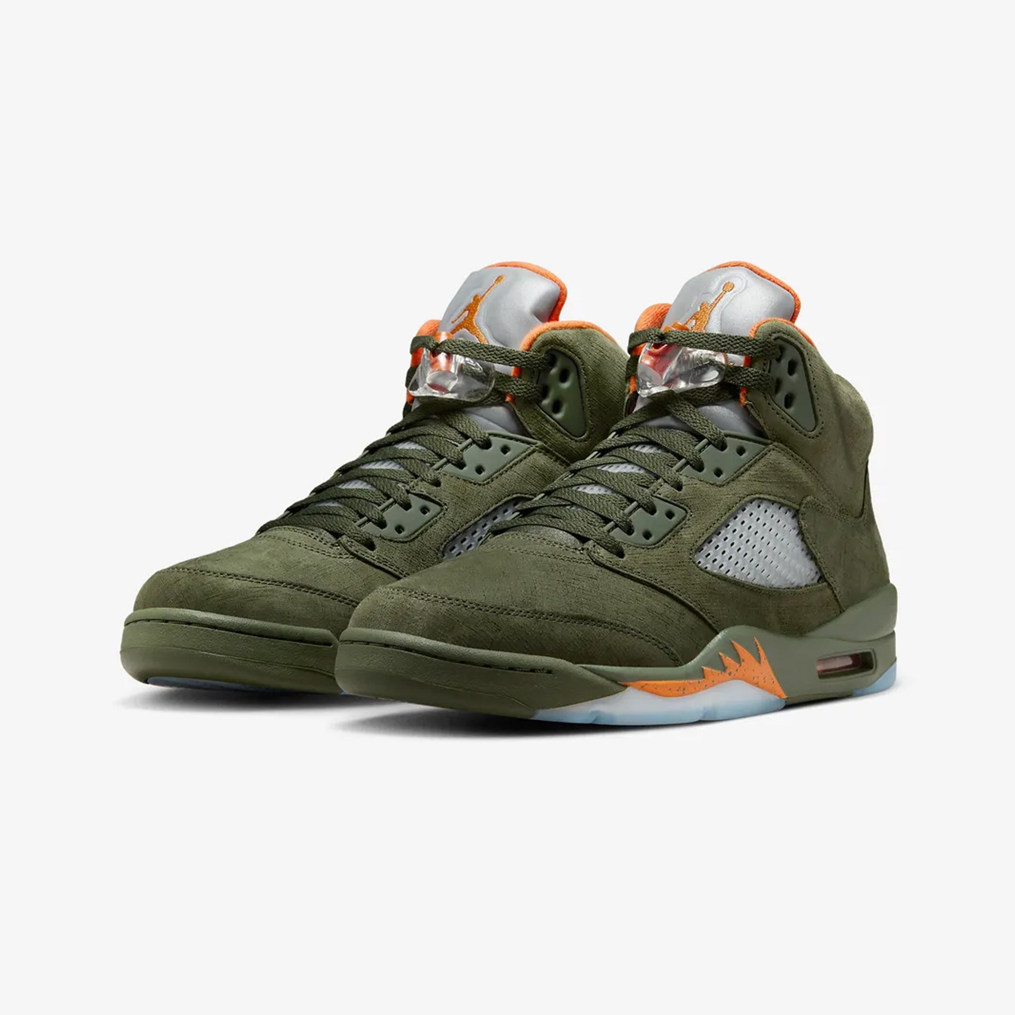 AIR JORDAN 5 RETRO 'ARMY OLIVE/SOLAR ORANGE'