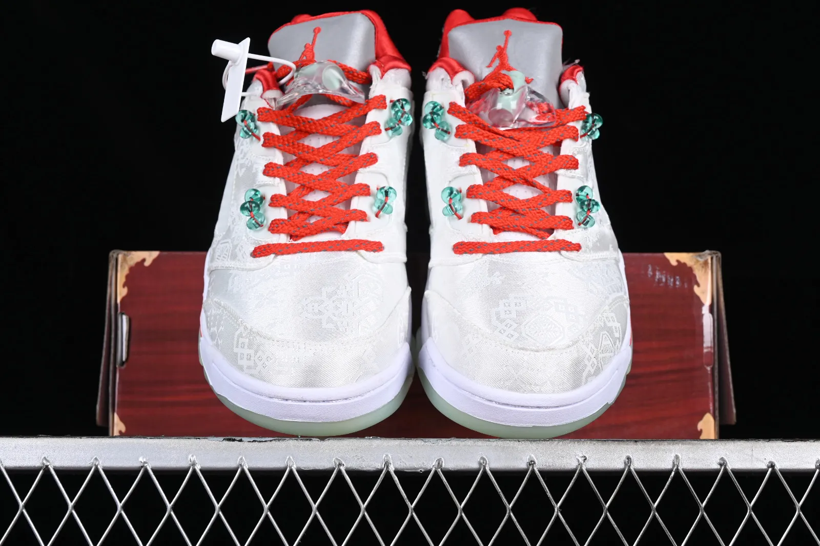 Air Jordan 5 Retro Low White Red Green DM4640-666