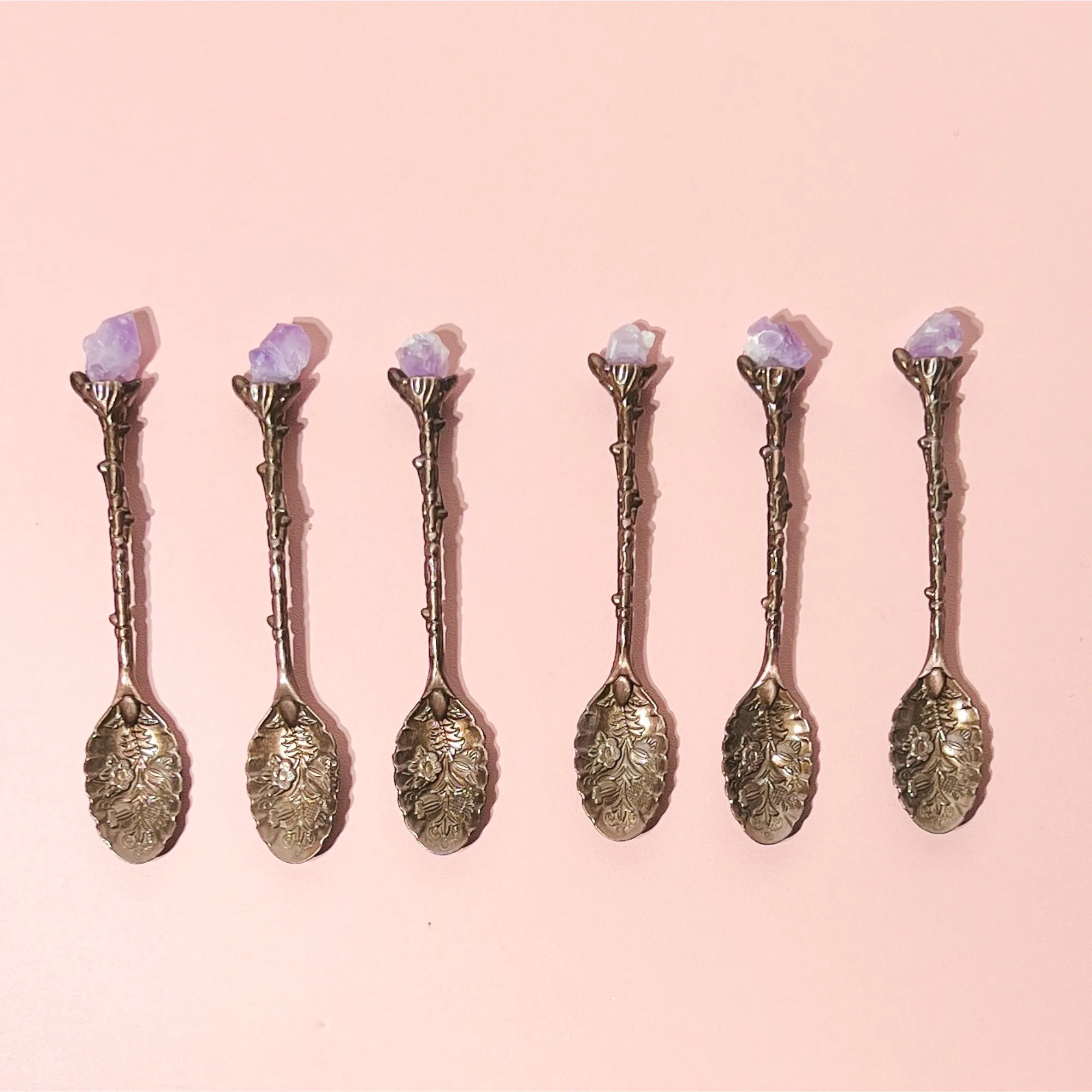 Amethyst Crystal Apothecary Spoon