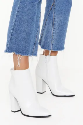 And Your Point Is Heeled Ankle Boots