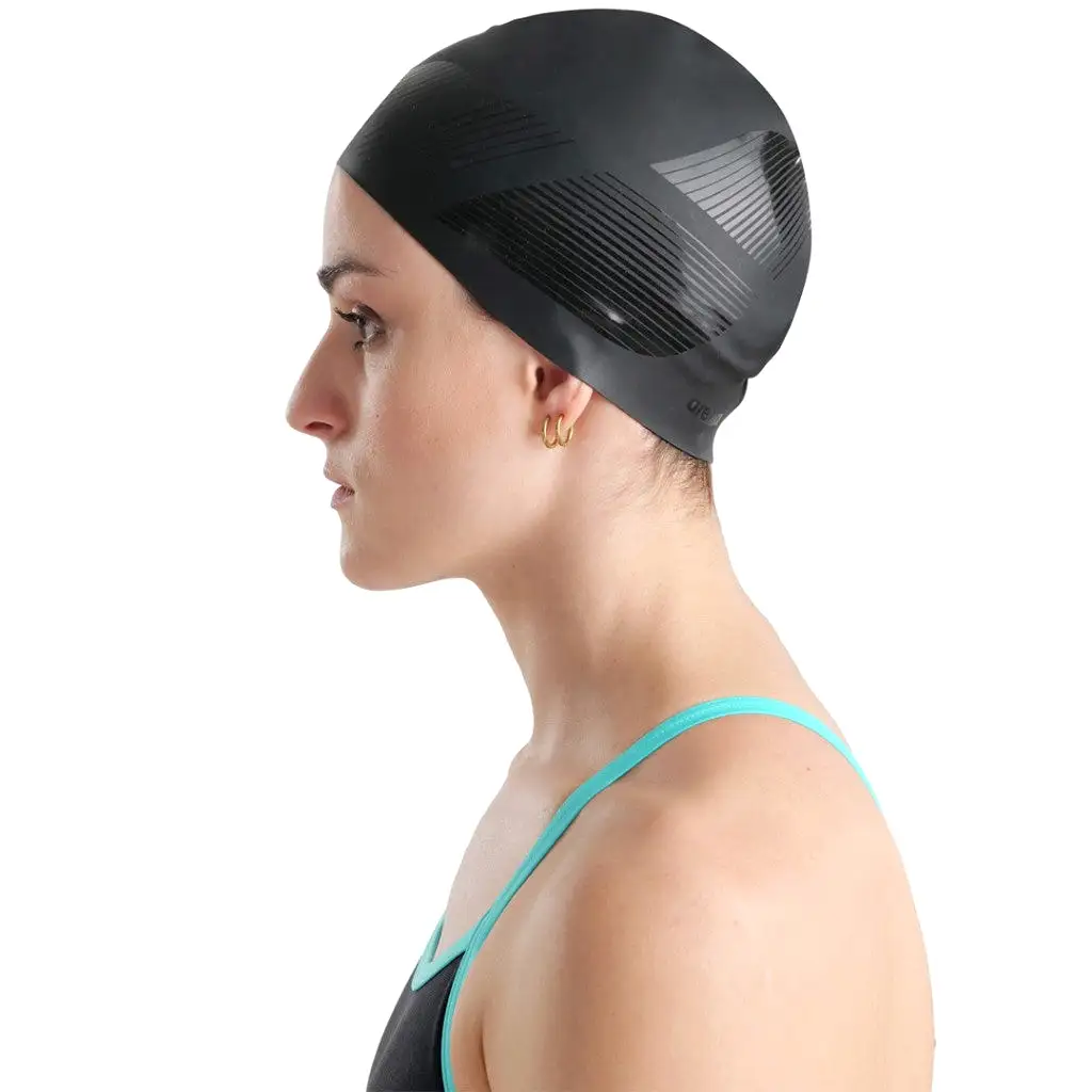 Arena Diamonds Silicone Swim Cap | Black