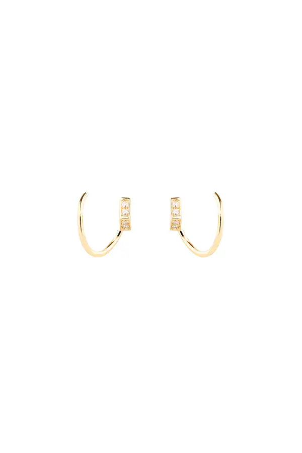 Ari Diamond Twirl, 18k Gold