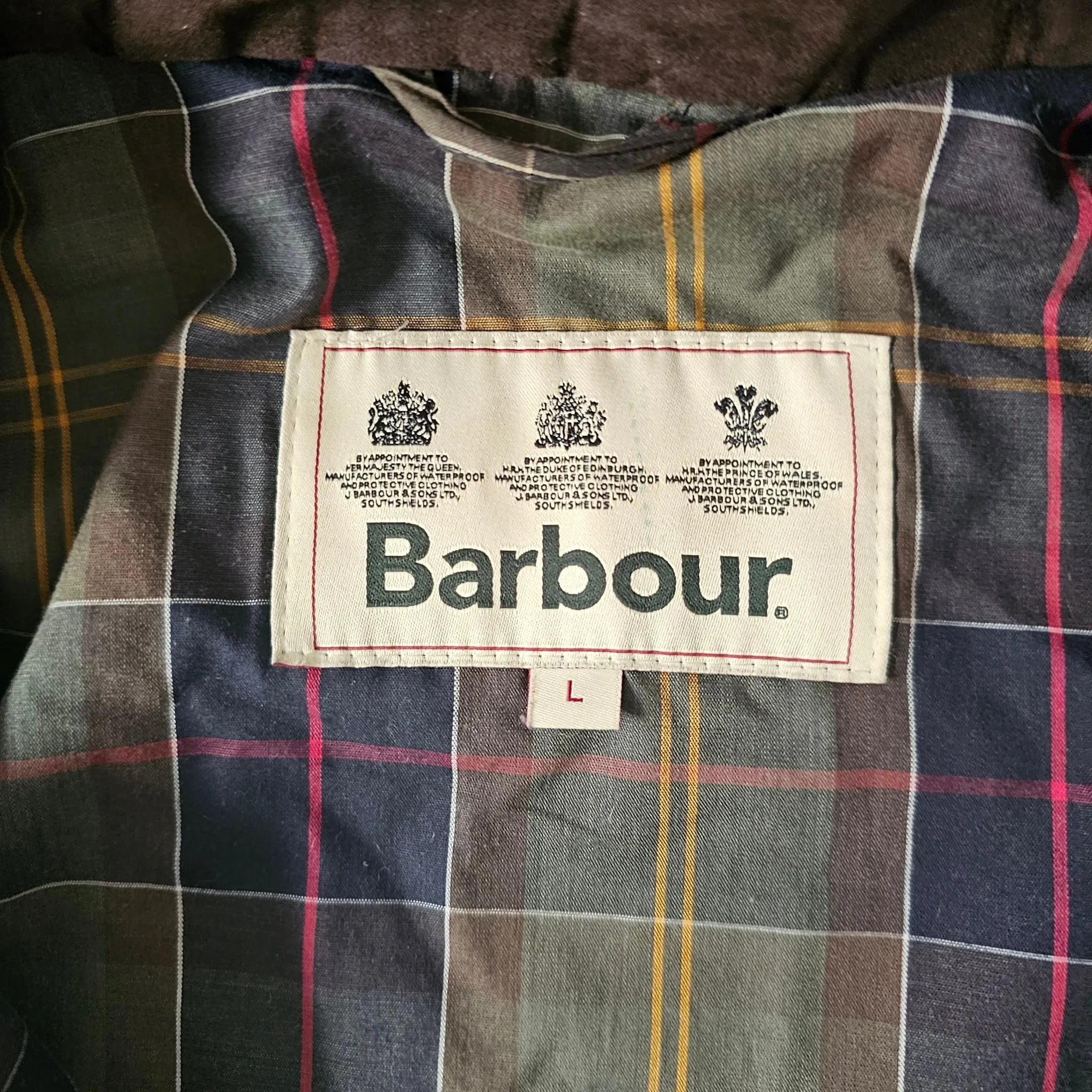 Barbour waxed cotton jacket made in England