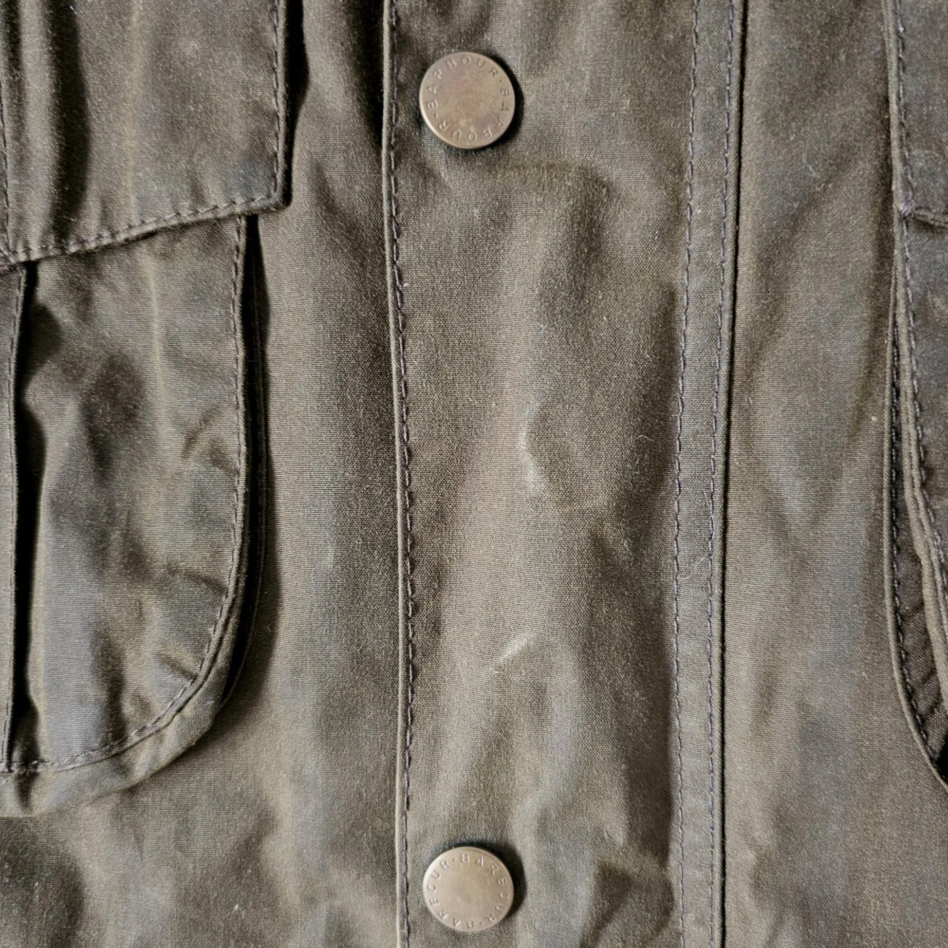 Barbour waxed cotton jacket made in England