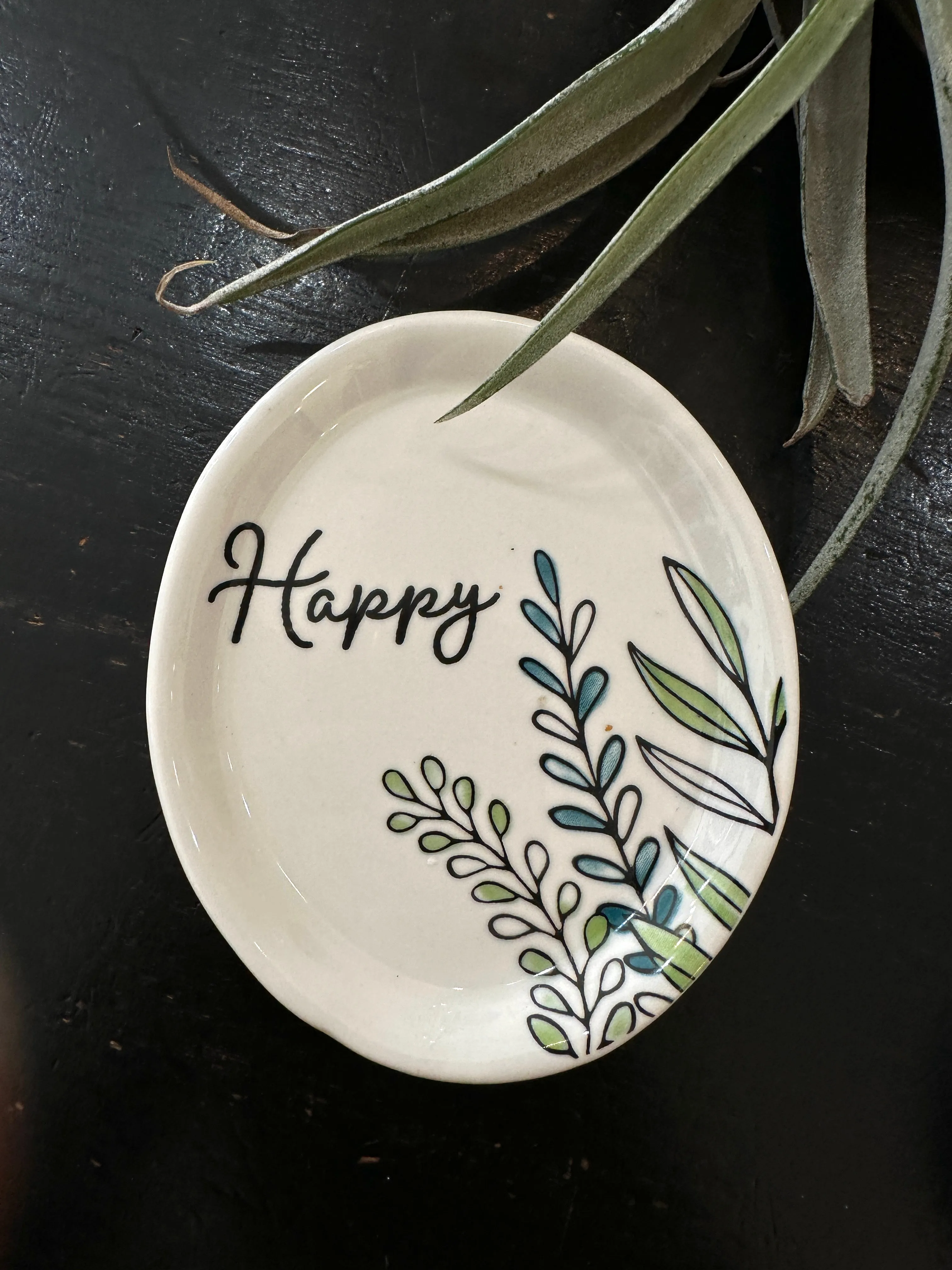 Beautiful Ceramic Trinket Dish/ Jewelry Holder/ Keepsake Dish