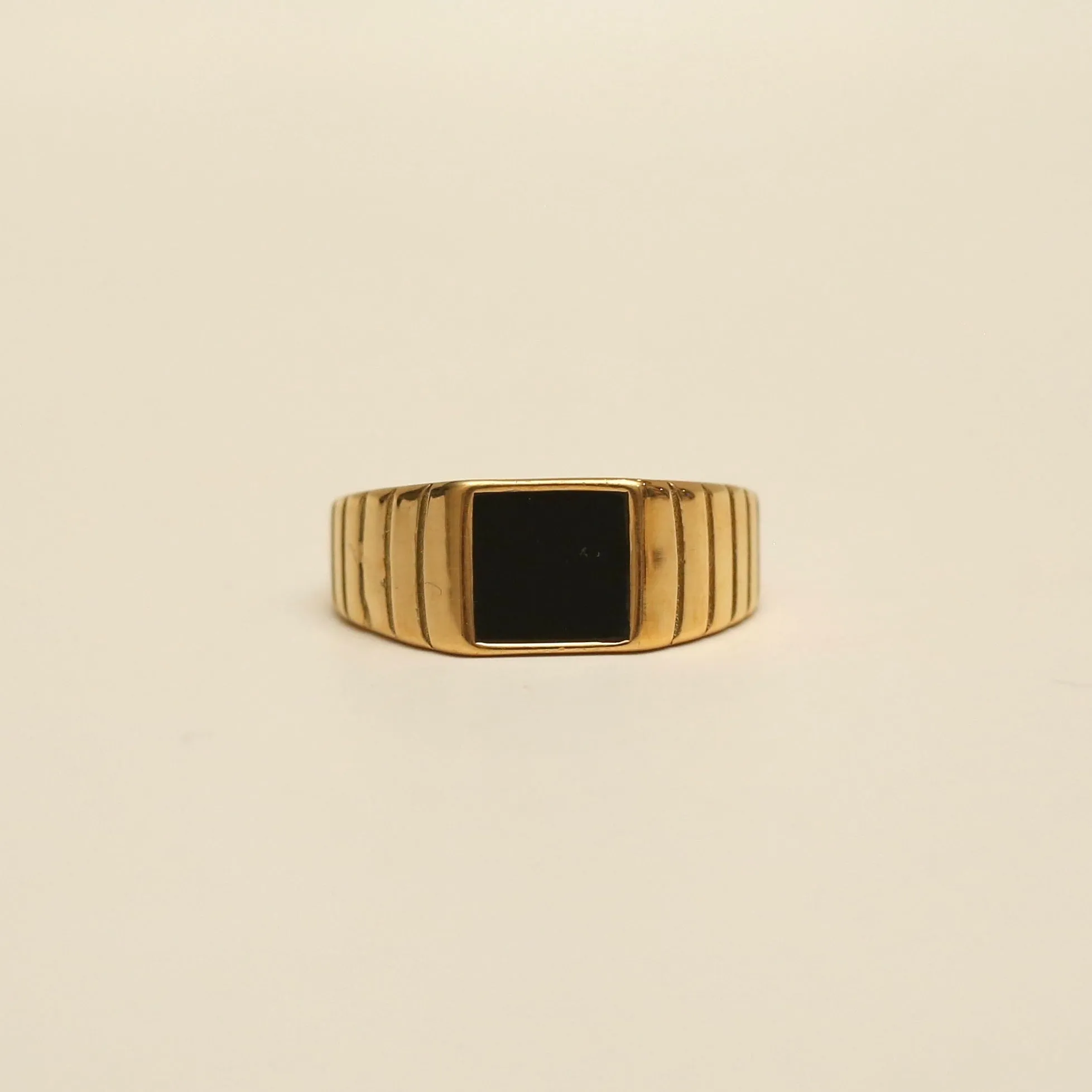 Black Square Signet Ring