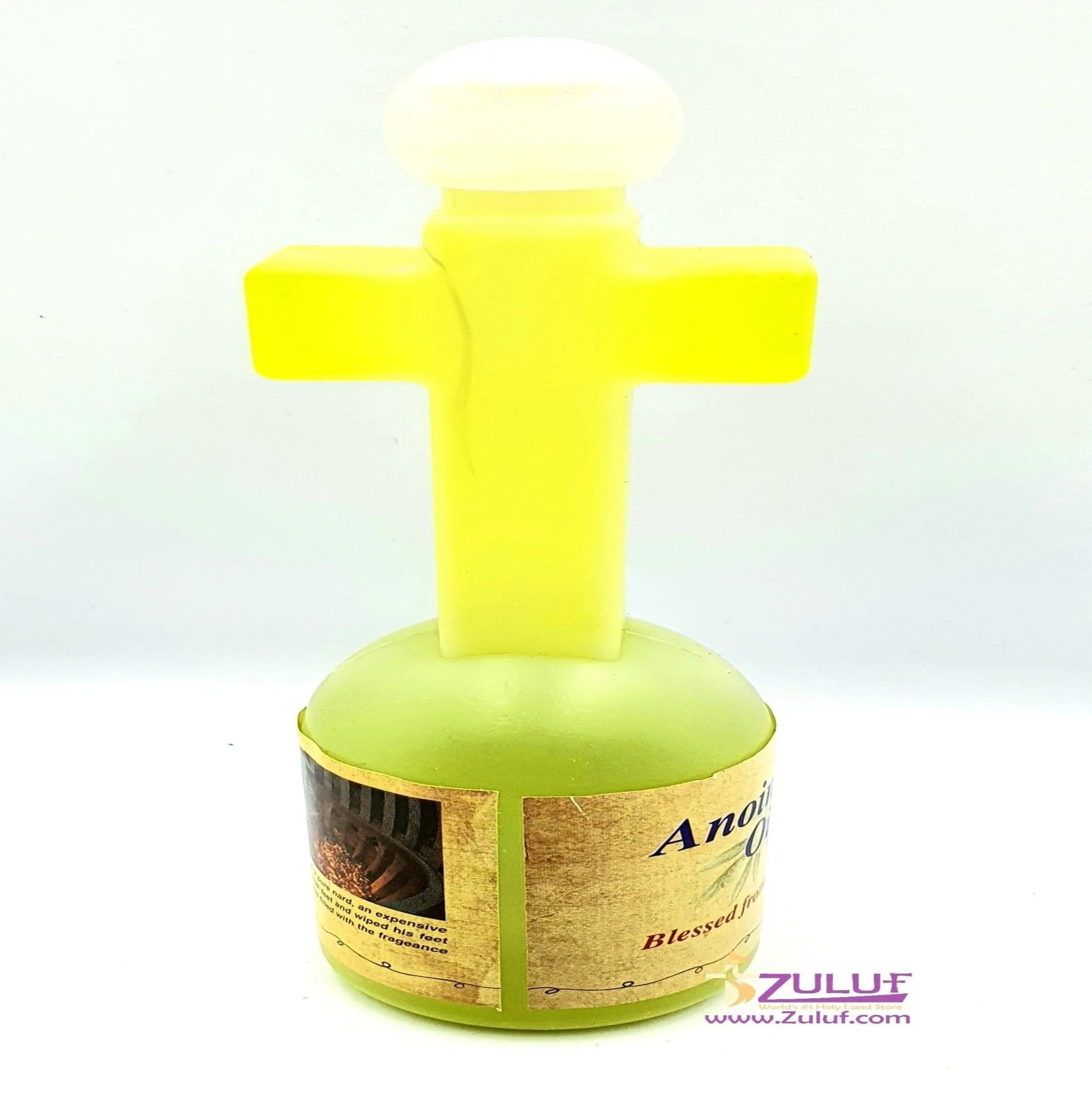 Blessed Olive Anointing Oil In A Cross Shaped Bottle By Zuluf - (HLG230)