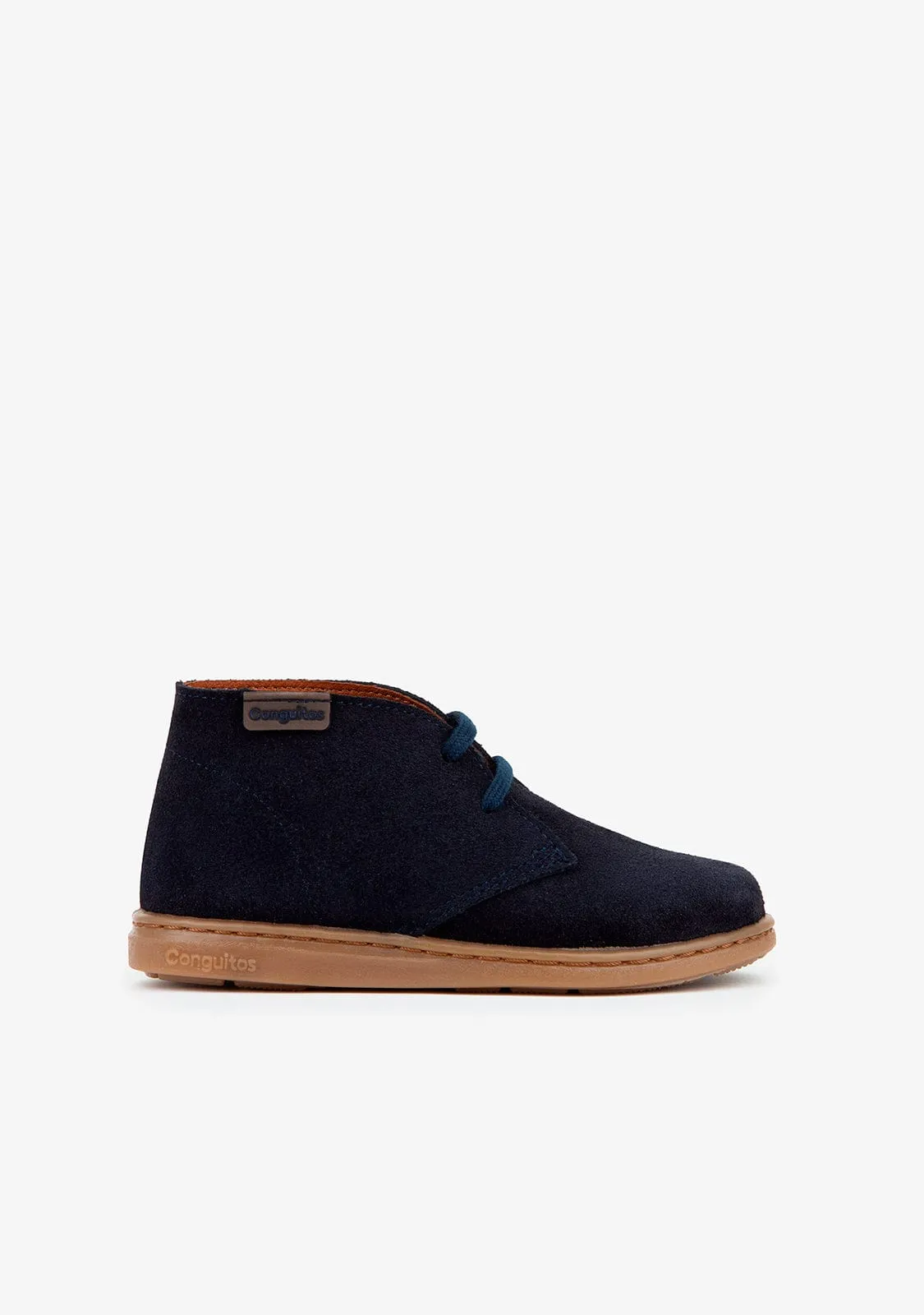 Boy's Navy Conguitos Safari Ankle Boots