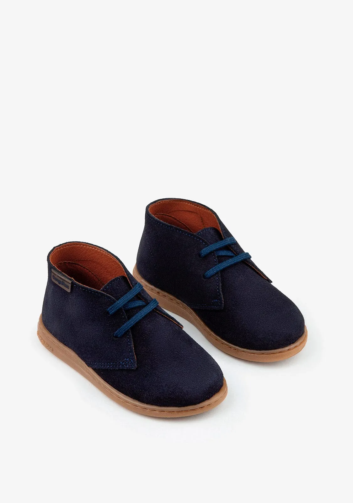 Boy's Navy Conguitos Safari Ankle Boots