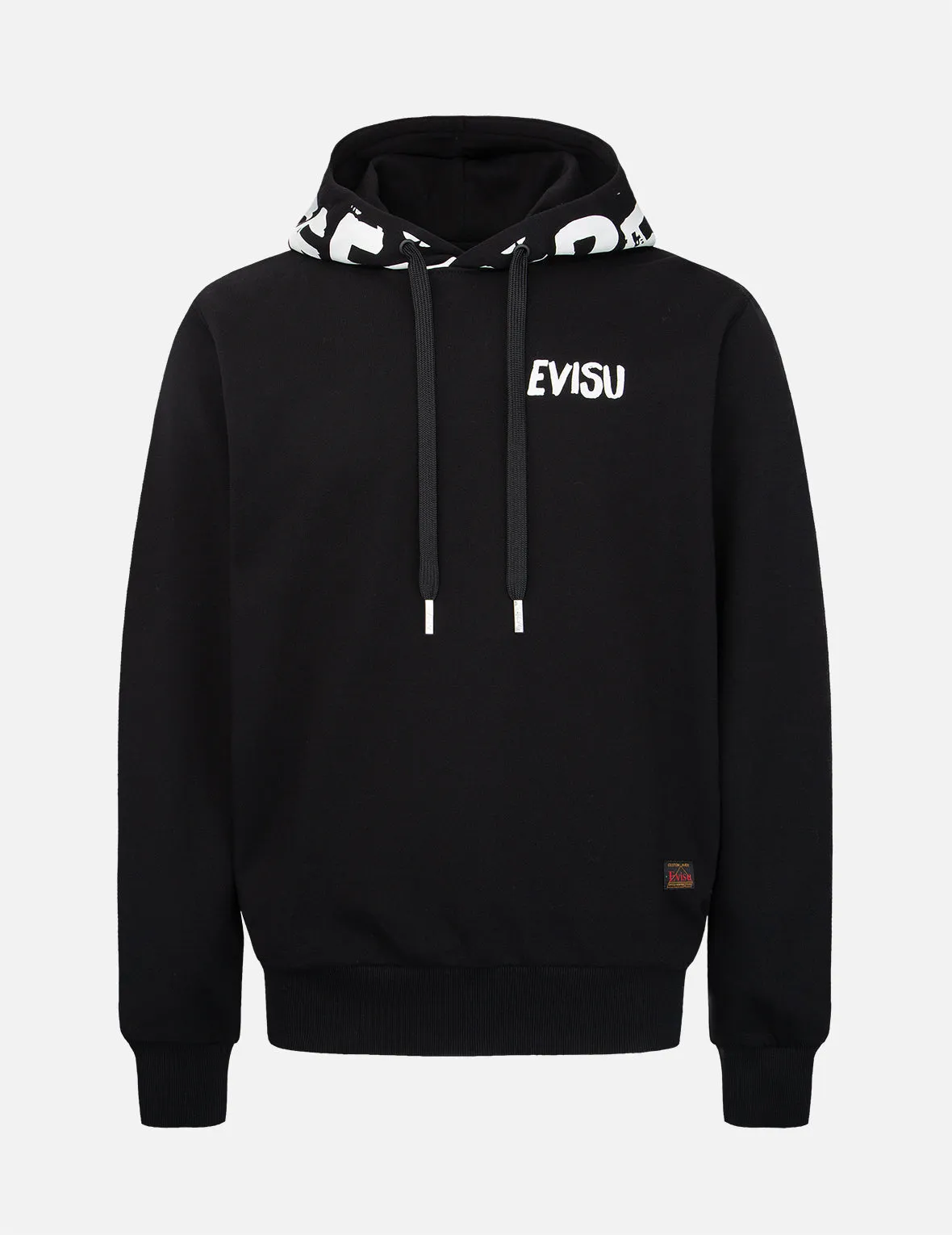 Brand Motto Print Hooded Sweatshirt