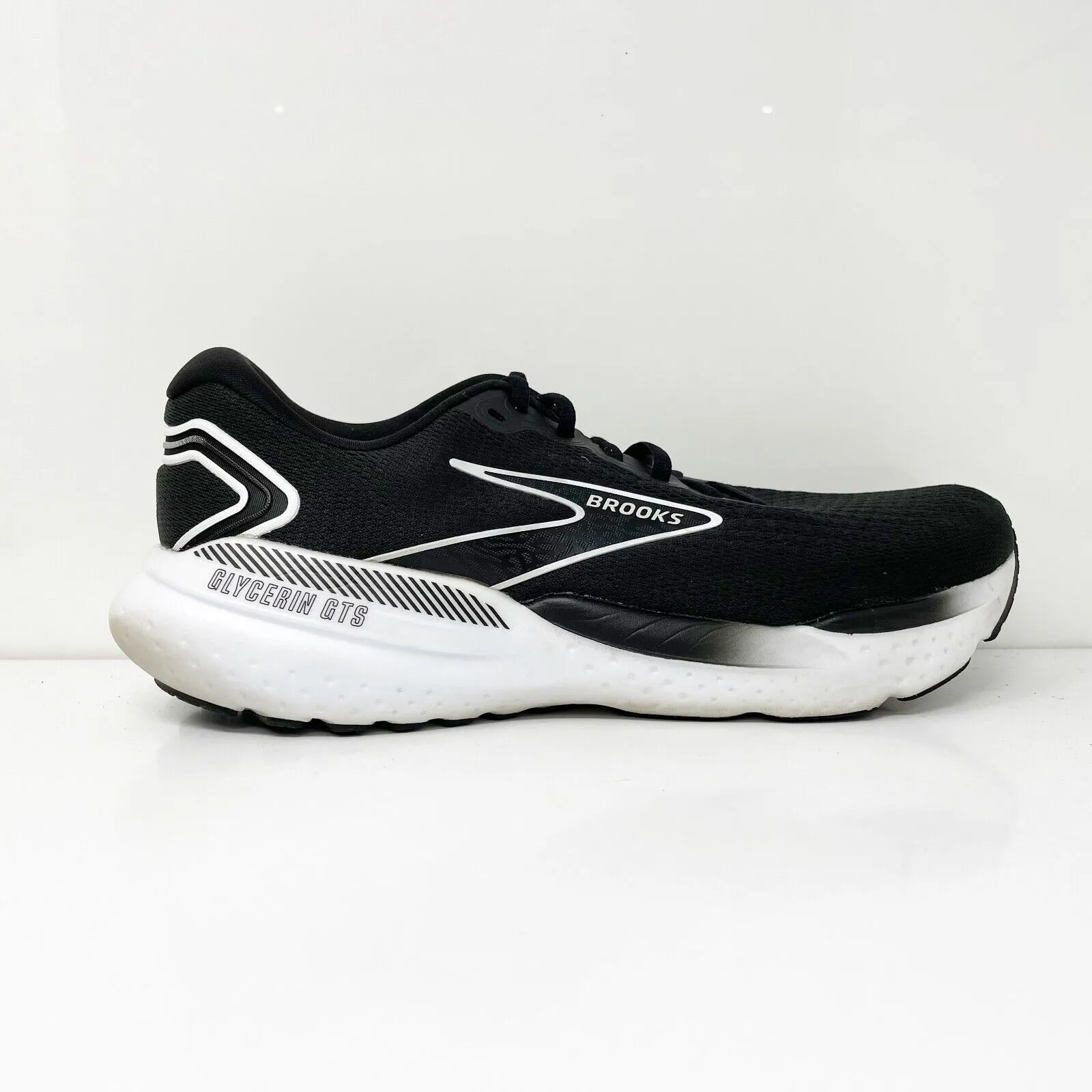 Brooks Mens Glycerin GTS 21 1104201D090 Black Running Shoes Sneakers Size 10 D