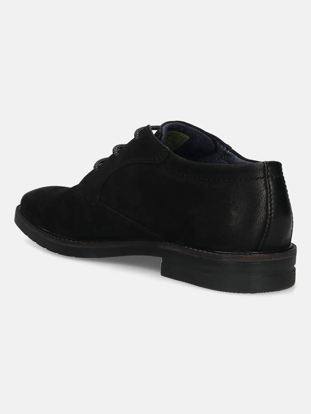 bugatti Black Nubuck Leather Casual Shoes