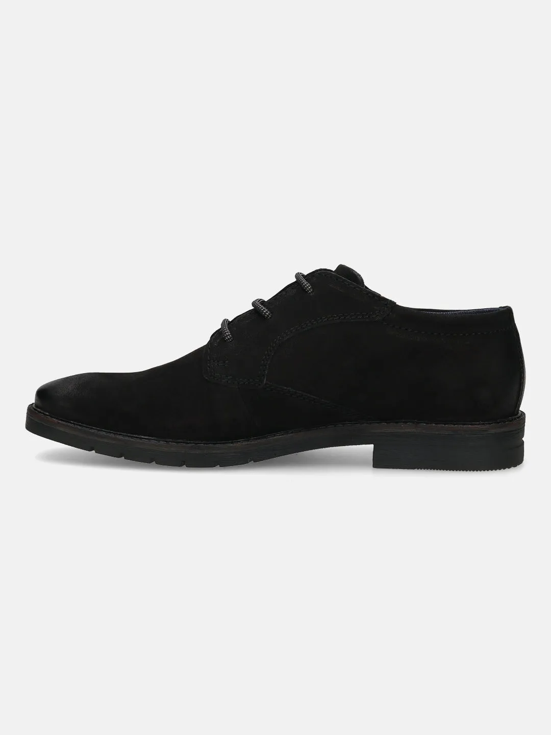 bugatti Black Nubuck Leather Casual Shoes