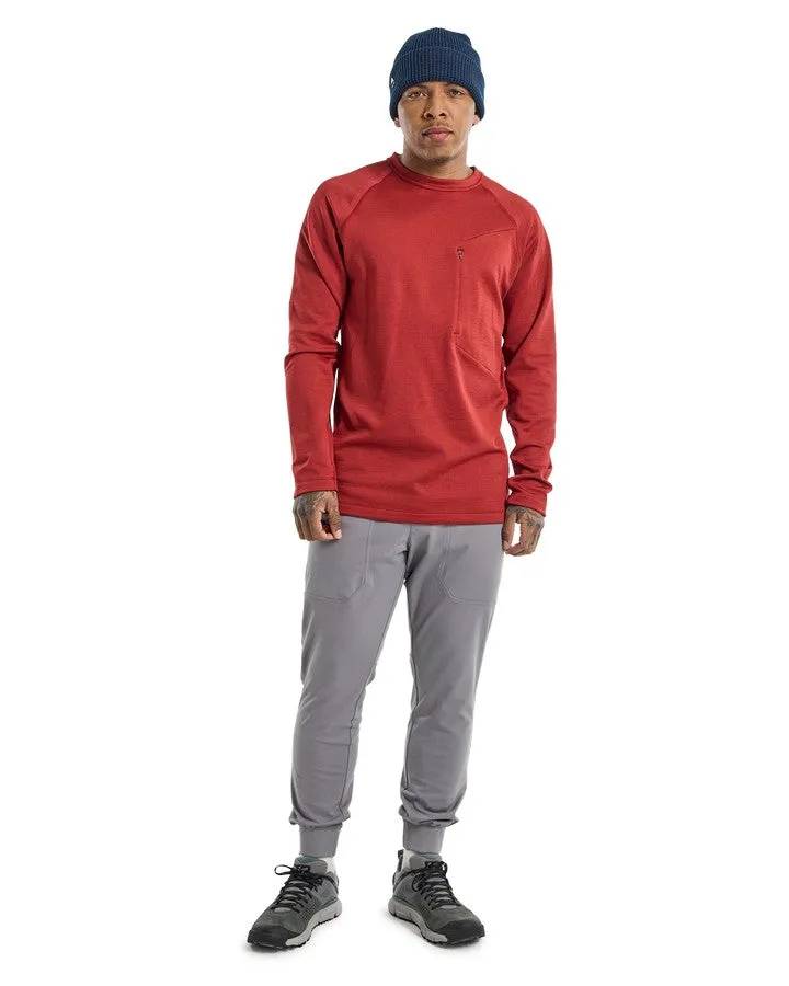 Burton Multipath Grid Crewneck Fleece Sun Dried Tomato 2023 | Hoodies/Pullovers | Snow Skiers Warehouse