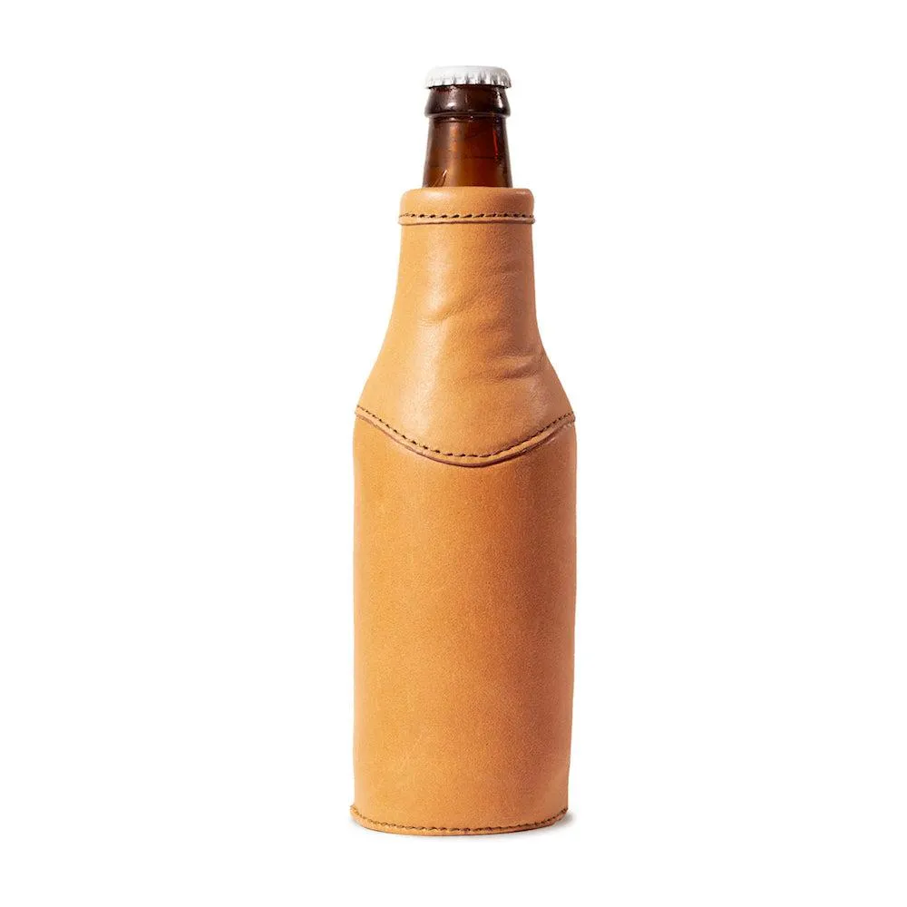 Campaign Leather Bottle Koozie