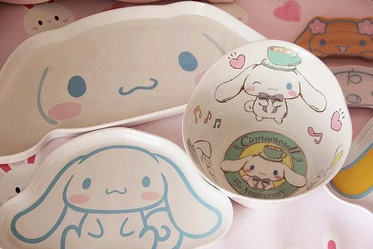 cinnamoroll 15th anniversary bowl /plate / divided plate