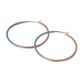 Color Field Hoops LG / Denim