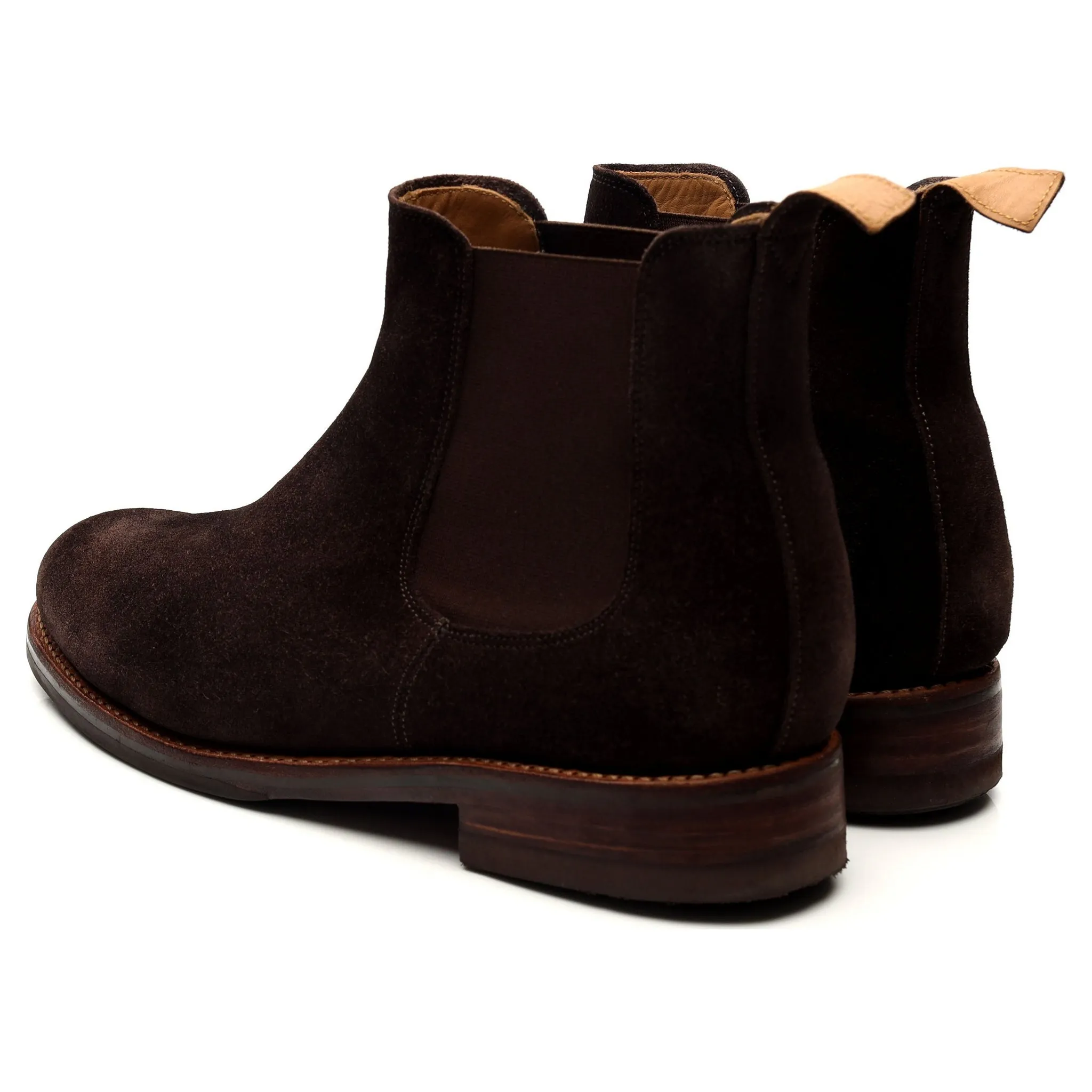 Dark Brown Suede Chelsea Boots UK 8.5 G