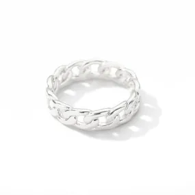 Delicate Stainless Steel Chain Ring