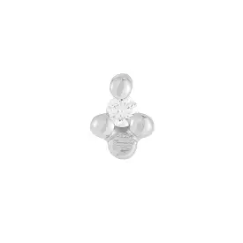 Diamond Flora Stud (Single), White Gold