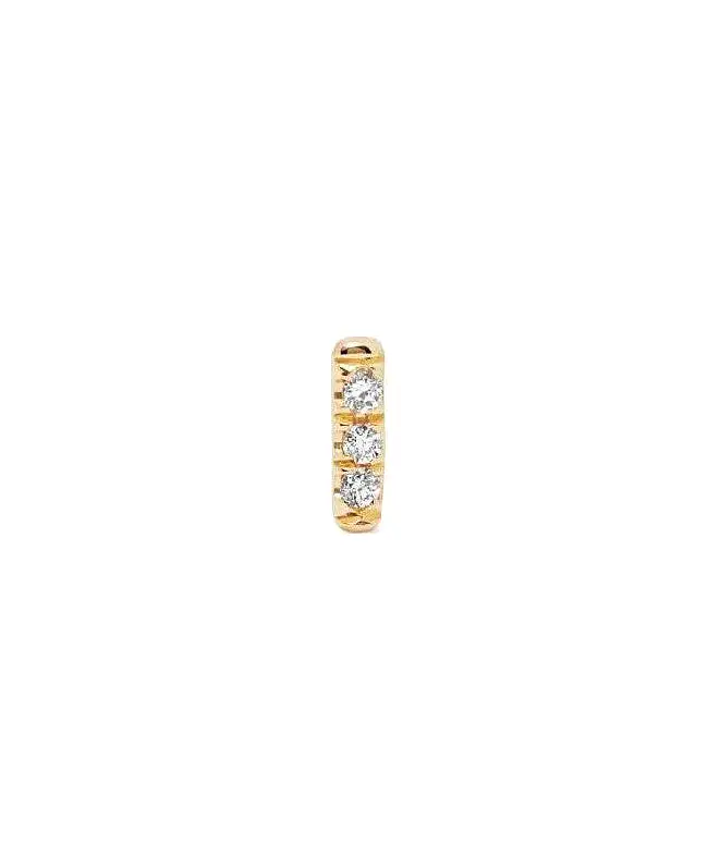 Equilibrium Stud Diamond (Single), Yellow Gold