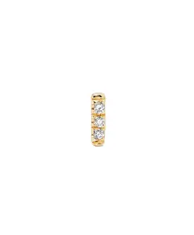 Equilibrium Stud Diamond (Single), Yellow Gold