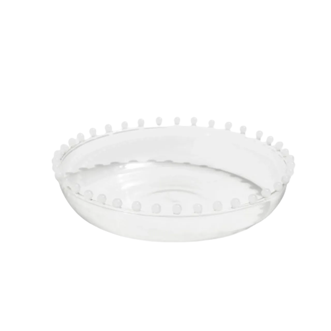 Fazeek Pearl Platter, Clear White