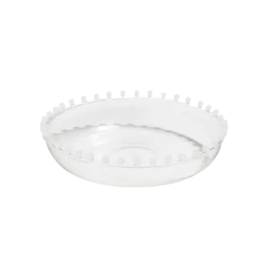 Fazeek Pearl Platter, Clear White