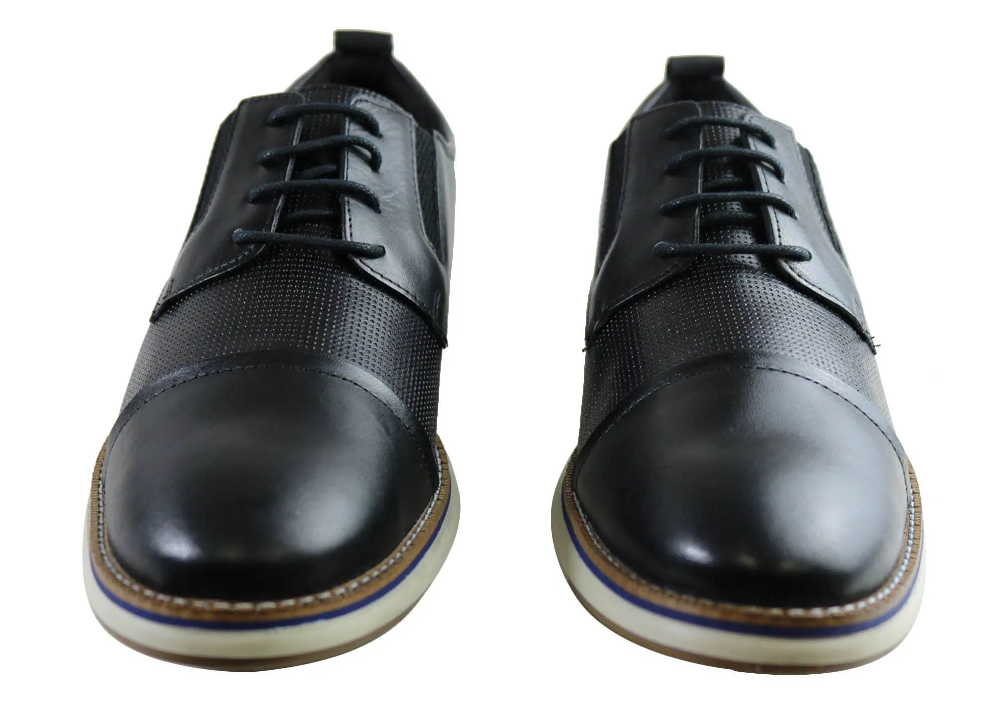 Ferricelli Kiran Mens Leather Dress Casual Shoes Made In Brazil