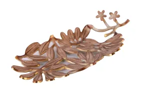 Floral Metal Multipurpose Décor Platter