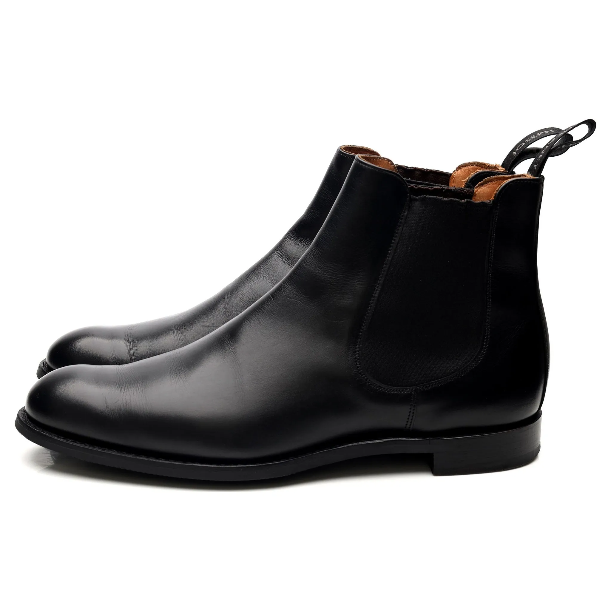 'Godfrey' Black Leather Chelsea Boots UK 9.5 F