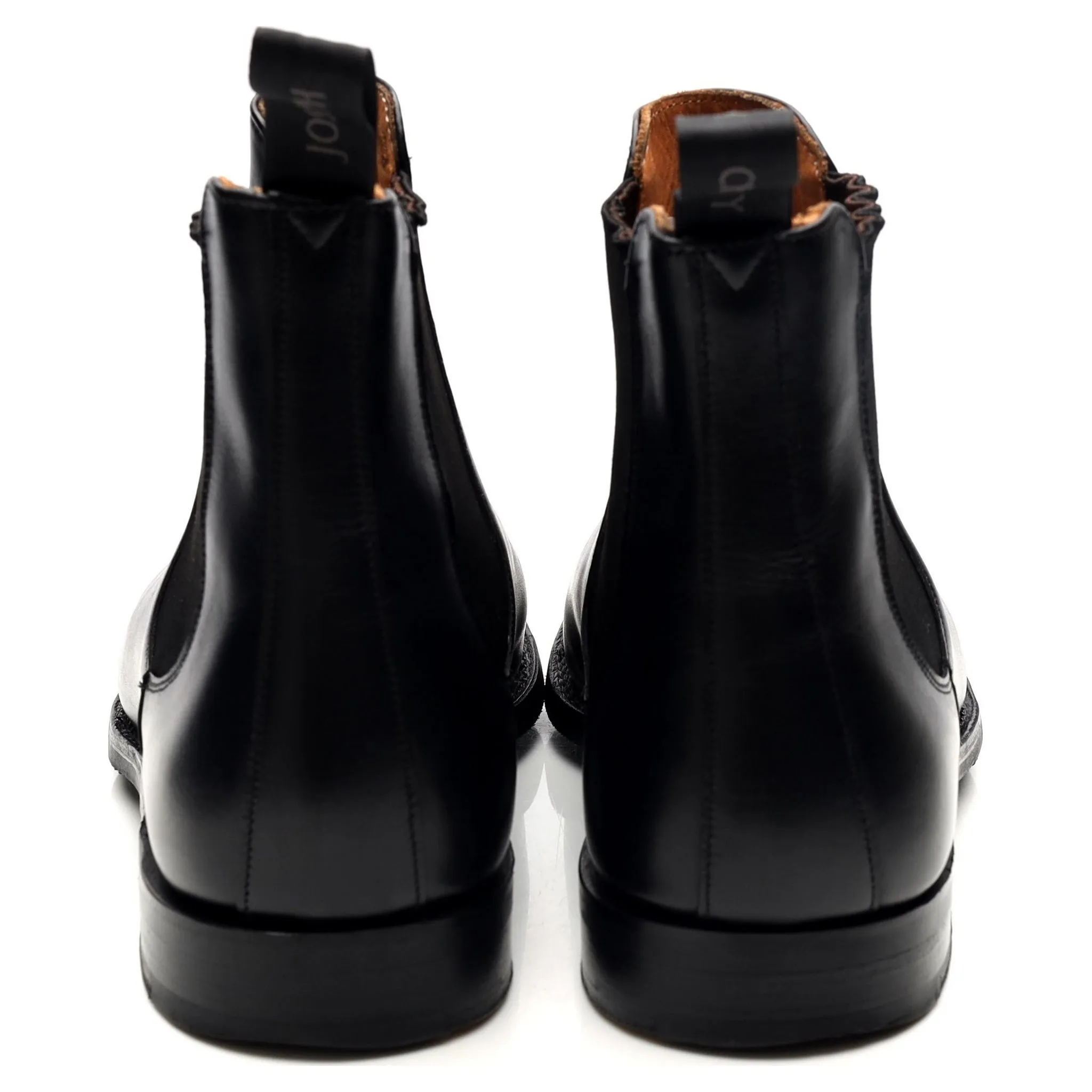 'Godfrey' Black Leather Chelsea Boots UK 9.5 F