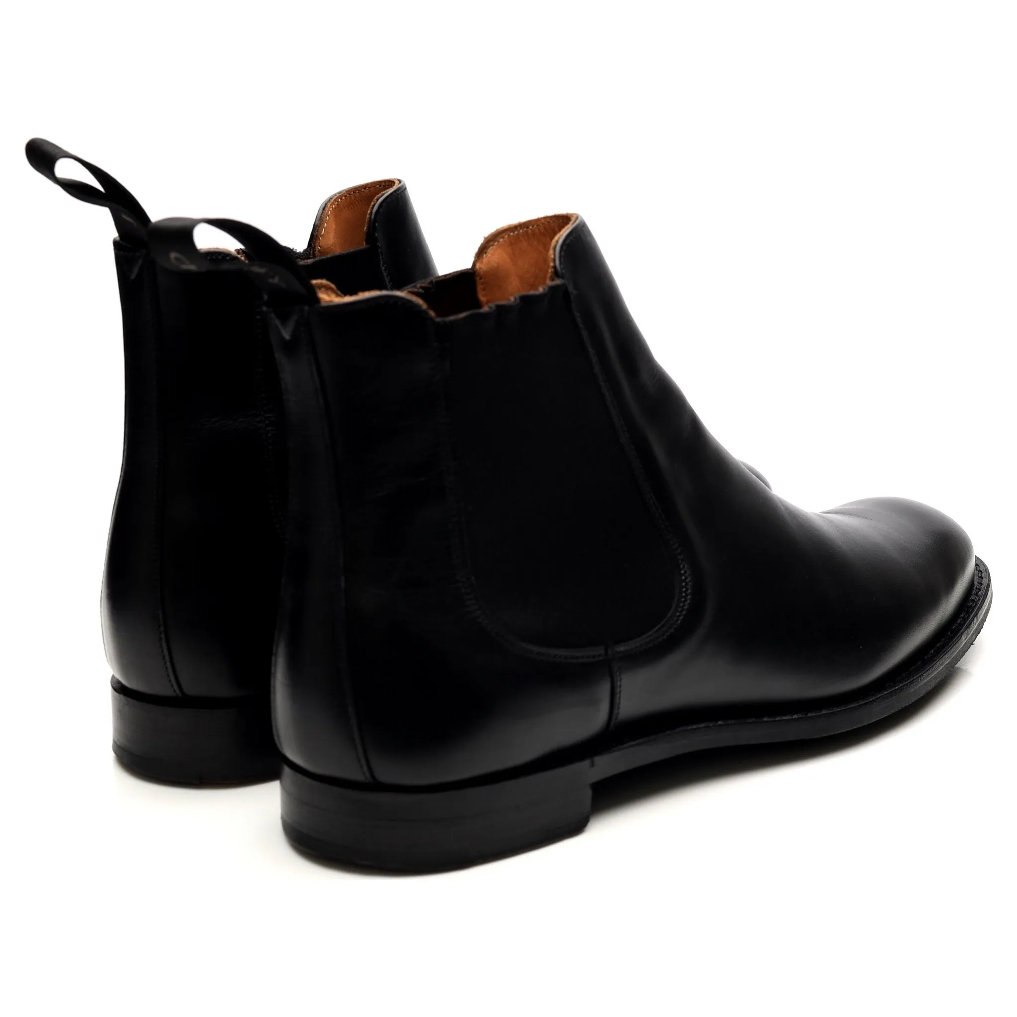 'Godfrey' Black Leather Chelsea Boots UK 9.5 F