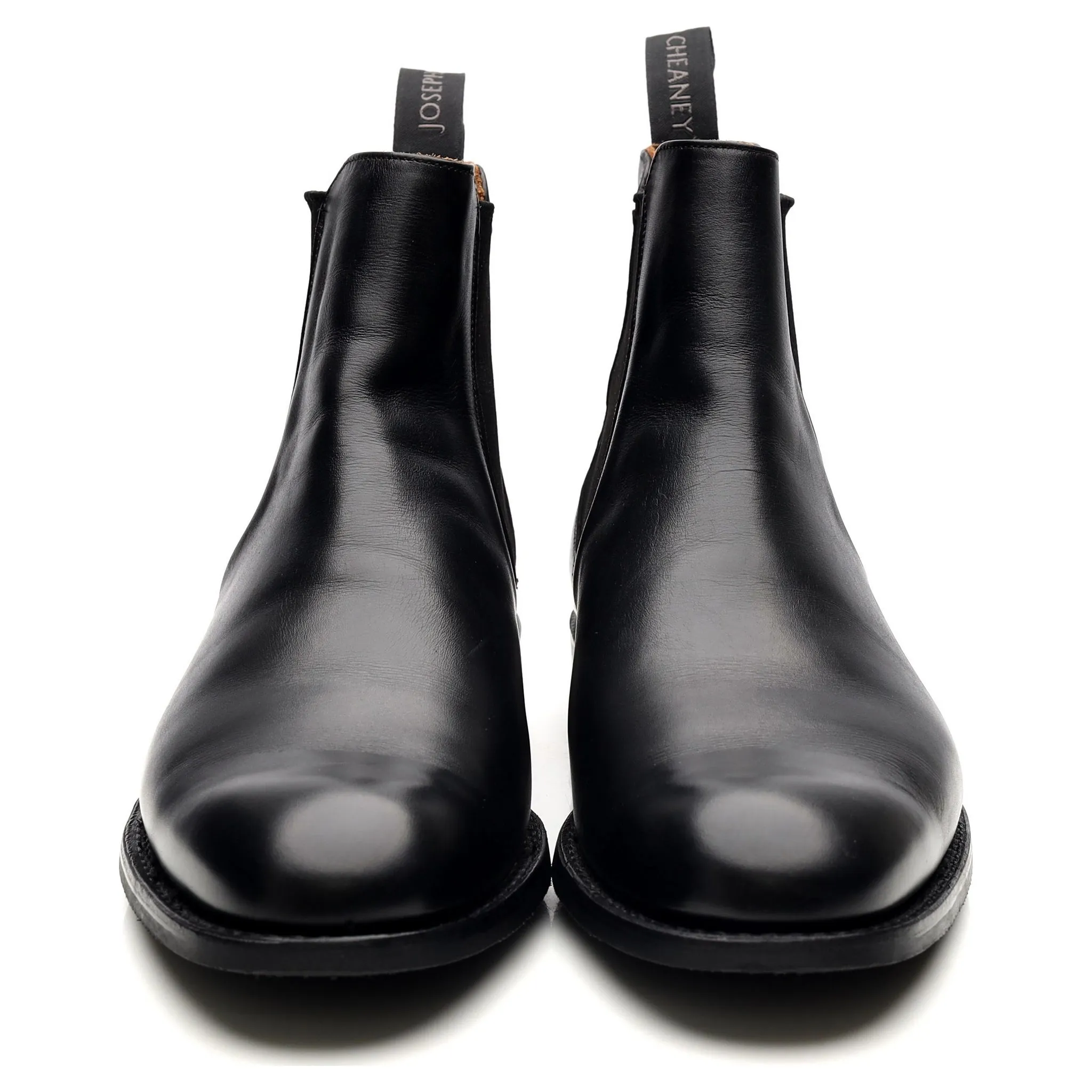 'Godfrey' Black Leather Chelsea Boots UK 9.5 F