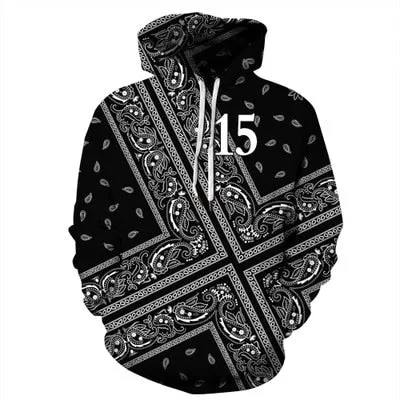 Harajuku Print Pullover Hoodies