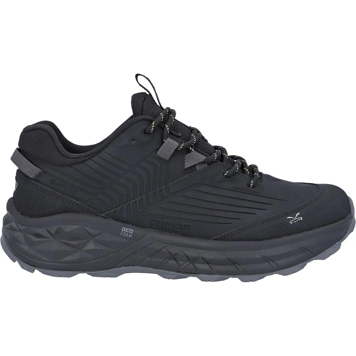 Hi-Tec Fuse Trek Hiking Shoes Black/Sulphur Spring