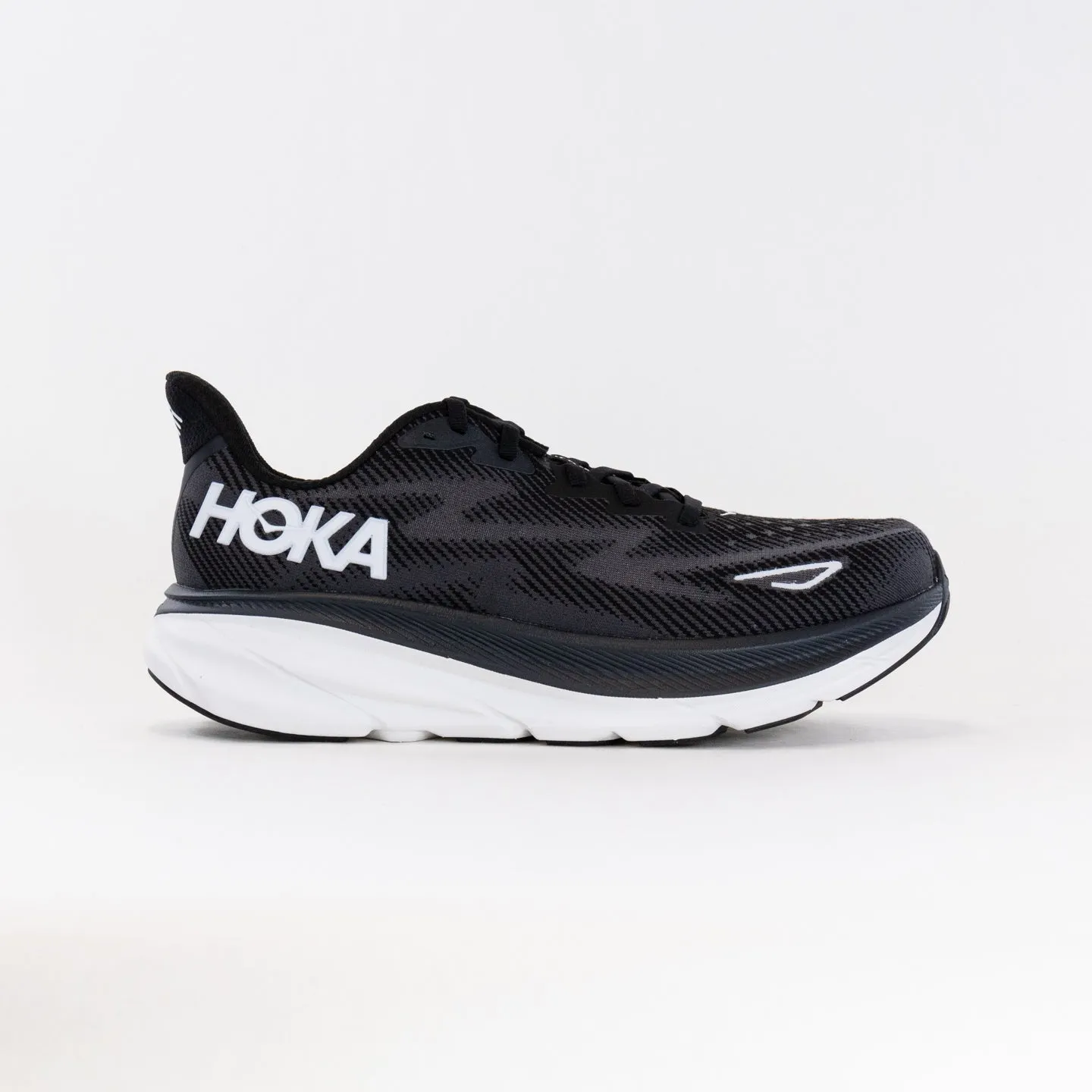 Hoka Clifton 9 (Men's) - Black/White