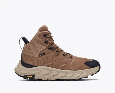 Hoka Mens Anacapa Mid Hiking Shoes- Brown