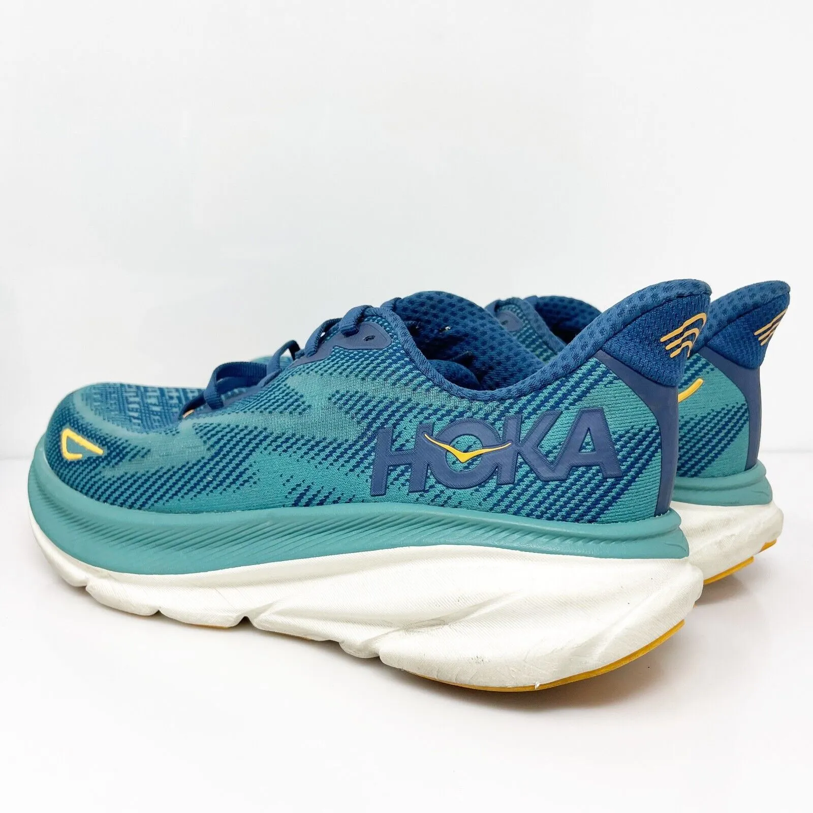 Hoka One One Mens Clifton 9 1127895 MCN Blue Running Shoes Sneakers Size 8 D