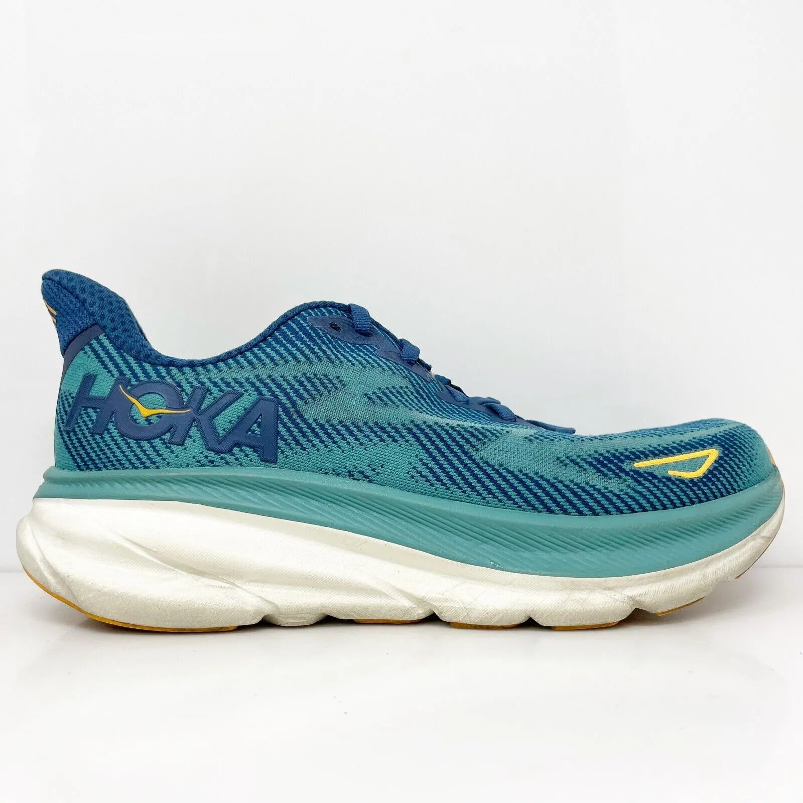 Hoka One One Mens Clifton 9 1127895 MCN Blue Running Shoes Sneakers Size 8 D